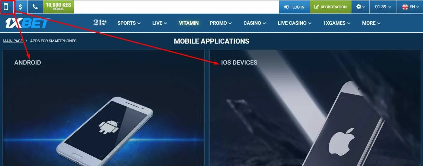 1xBet mobile app for iOS Brief Review